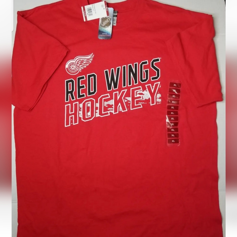 NHL Detroit Red Wings Hockey T Shirt Mens Size XL NHL Licensed New With Tags